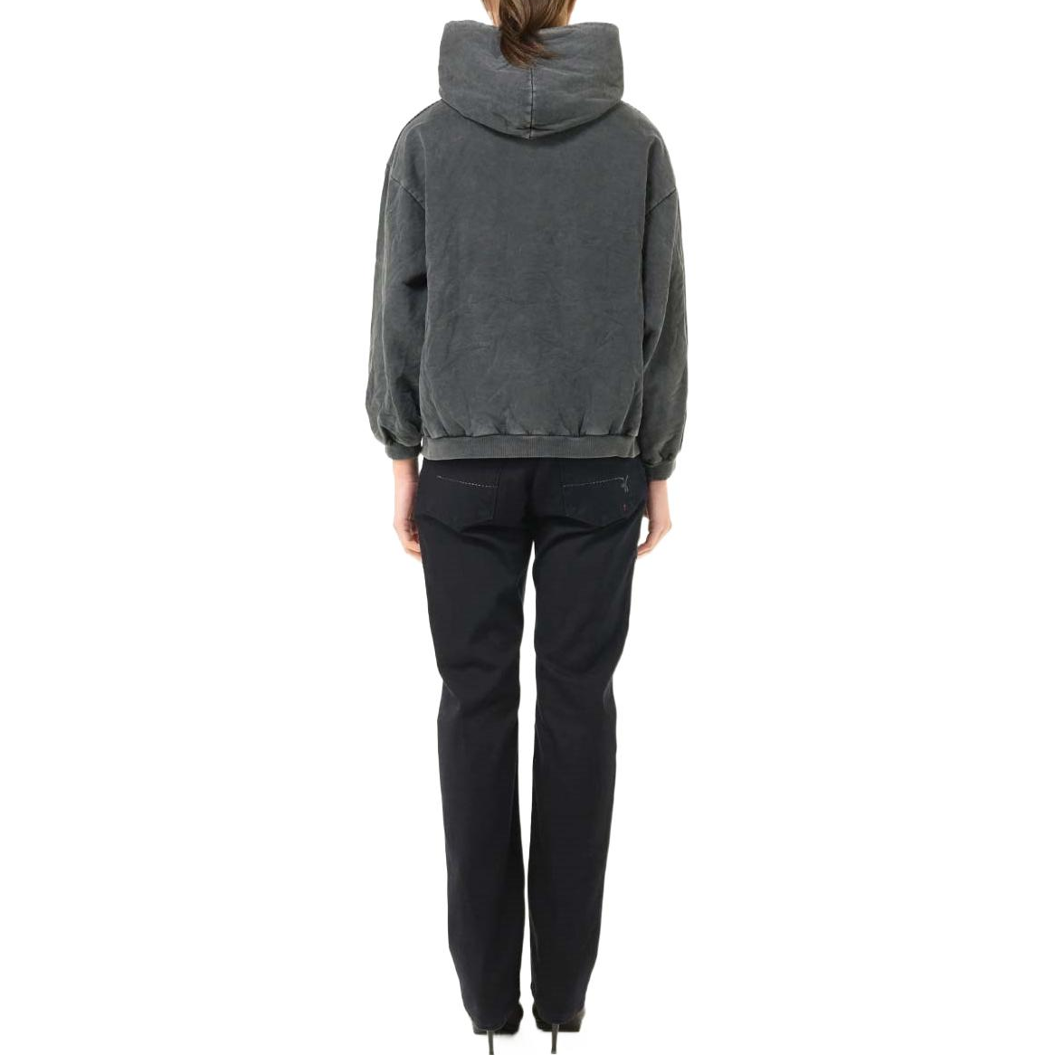 (Women) Balenciaga SS22 Wheat Logo  Hoodie Dark Gray. 697874TMV990100 圖 5