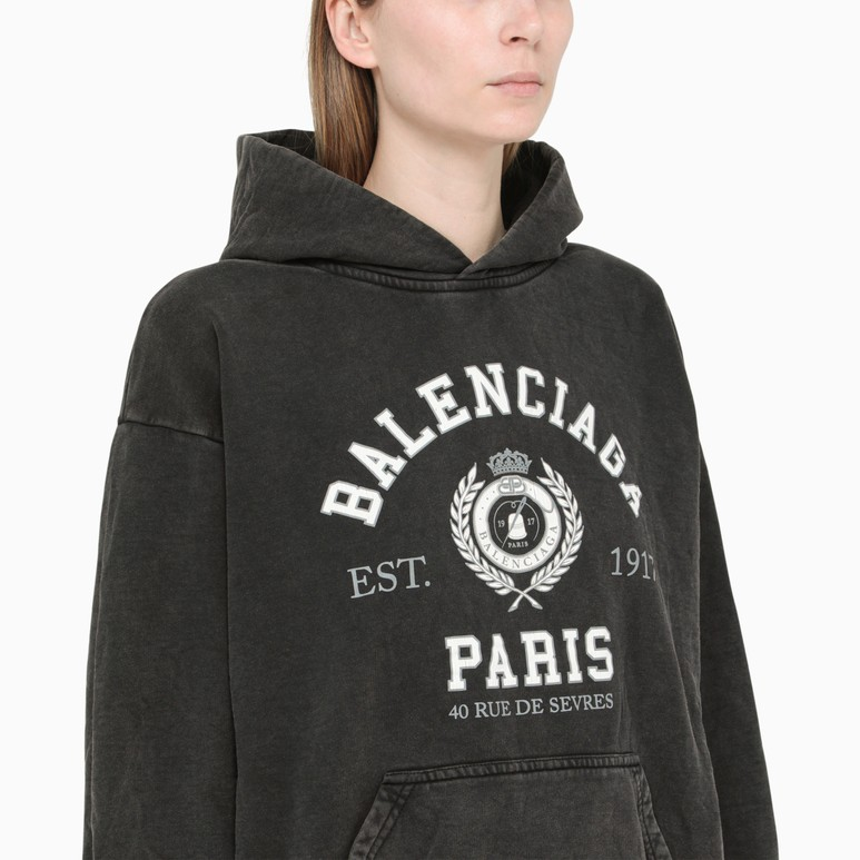 (Women) Balenciaga SS22 Wheat Logo  Hoodie Dark Gray. 697874TMV990100 圖 7