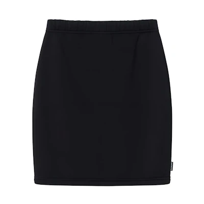 (Women) Balenciaga SS23 Black Elastic Waist Casual Short Skirt. 748166TMVP81055