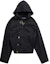 Order (Women) Balenciaga SS23 Black Hooded Denim Jacket with Embellished Buttons. 702435TNW111700