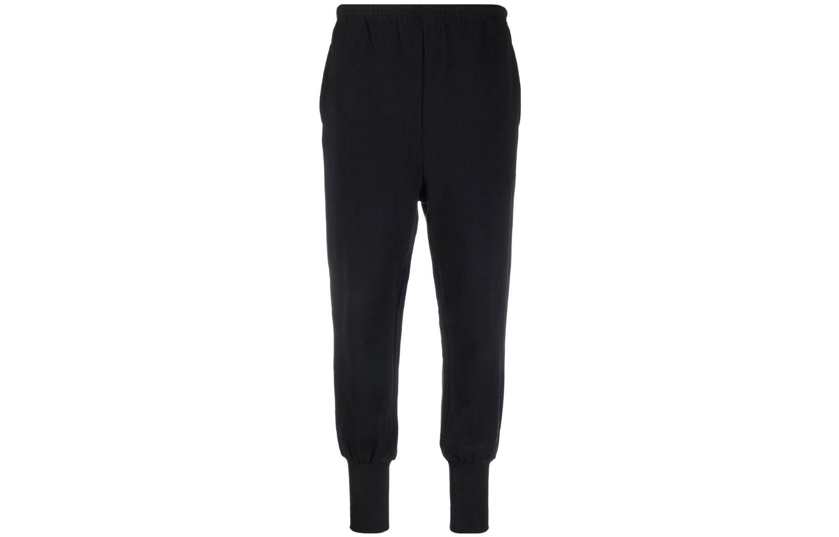 Order (W) 巴黎世家 SS23 黑色针织松紧腰标志长裤 698388TMVC62020