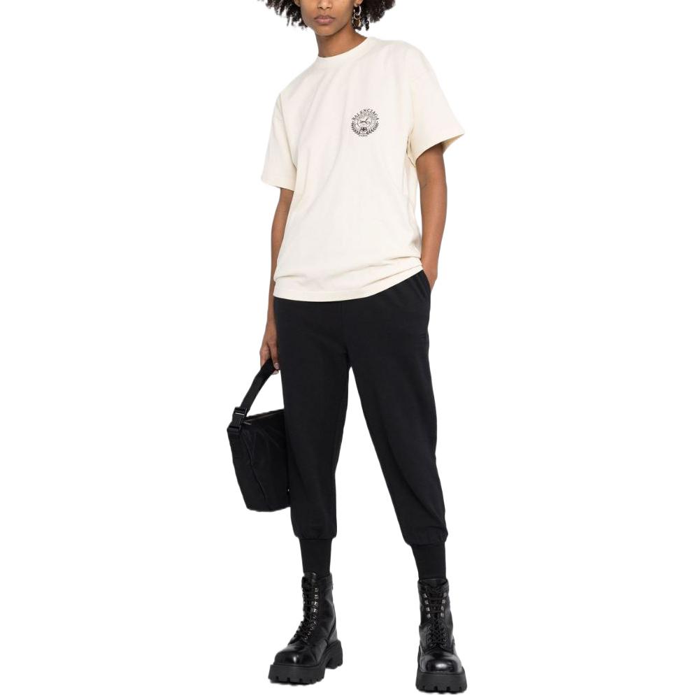 Lookbook (W) 巴黎世家 SS23 黑色针织松紧腰标志长裤 698388TMVC62020