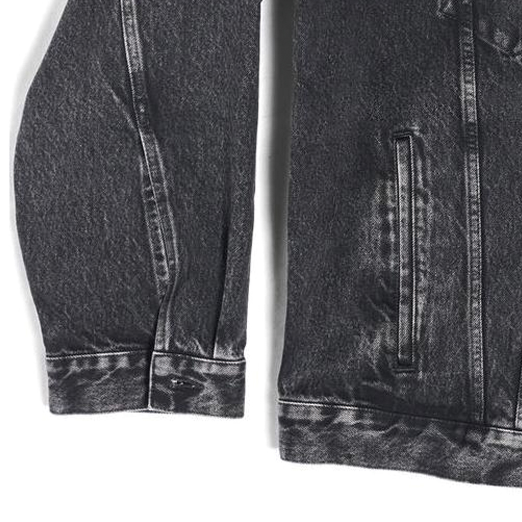 (Women) Balenciaga SS23  Black Logo Denim Jacket Long Sleeve Relaxed Fit 729353TBP471055 圖 7