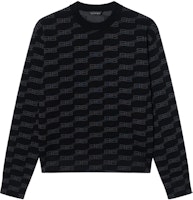 (Women) Balenciaga SS23 Black Logo Print Long Sleeve Sweater Regular Fit. 733859T32531269 (Women) Balenciaga SS23 Black Logo Print Long Sleeve Sweater Regular Fit. 733859T32531269