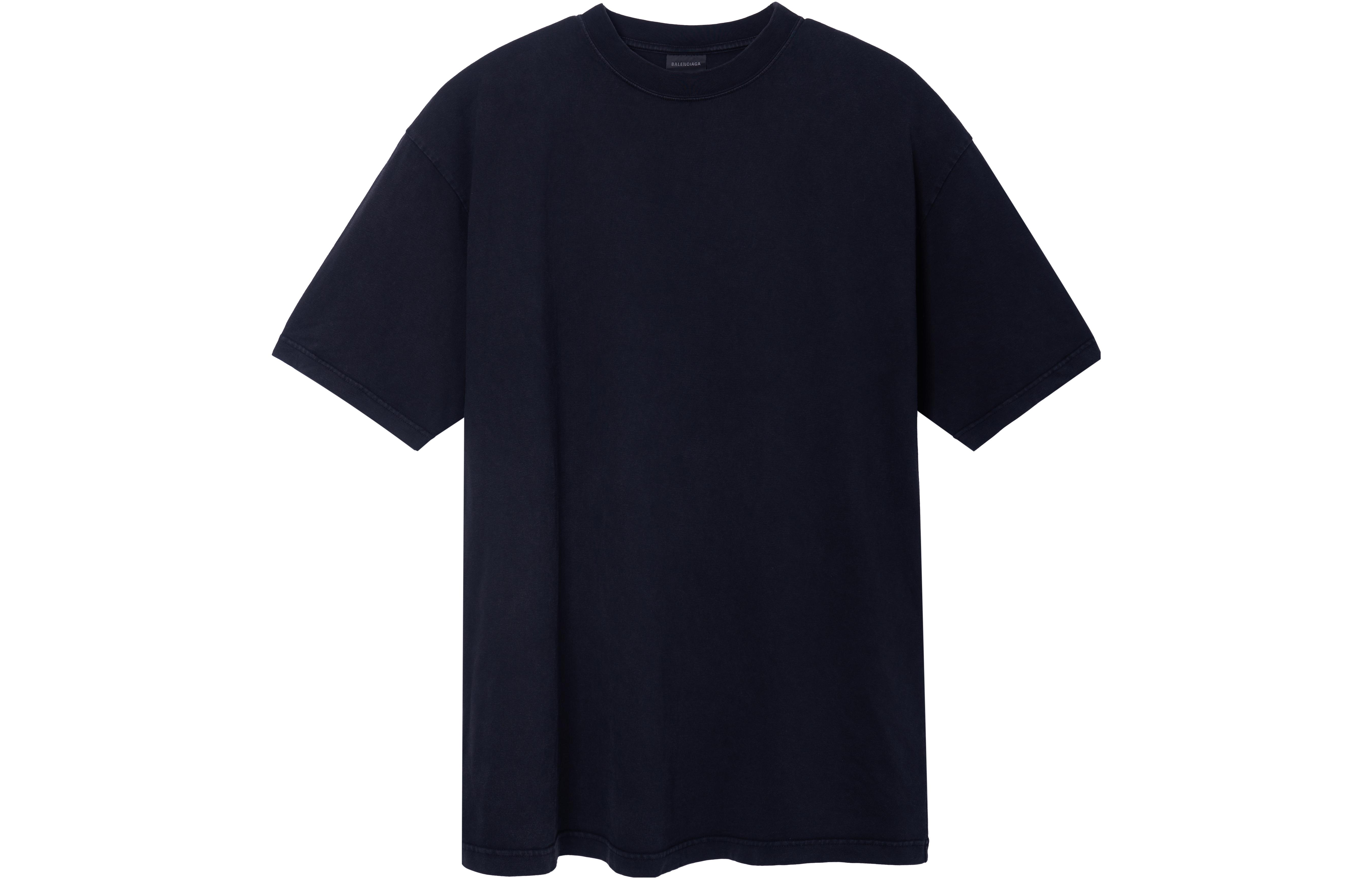 Lookbook (W) Balenciaga SS23 黑色水鑽標誌短袖T恤。 641655TNVU31073