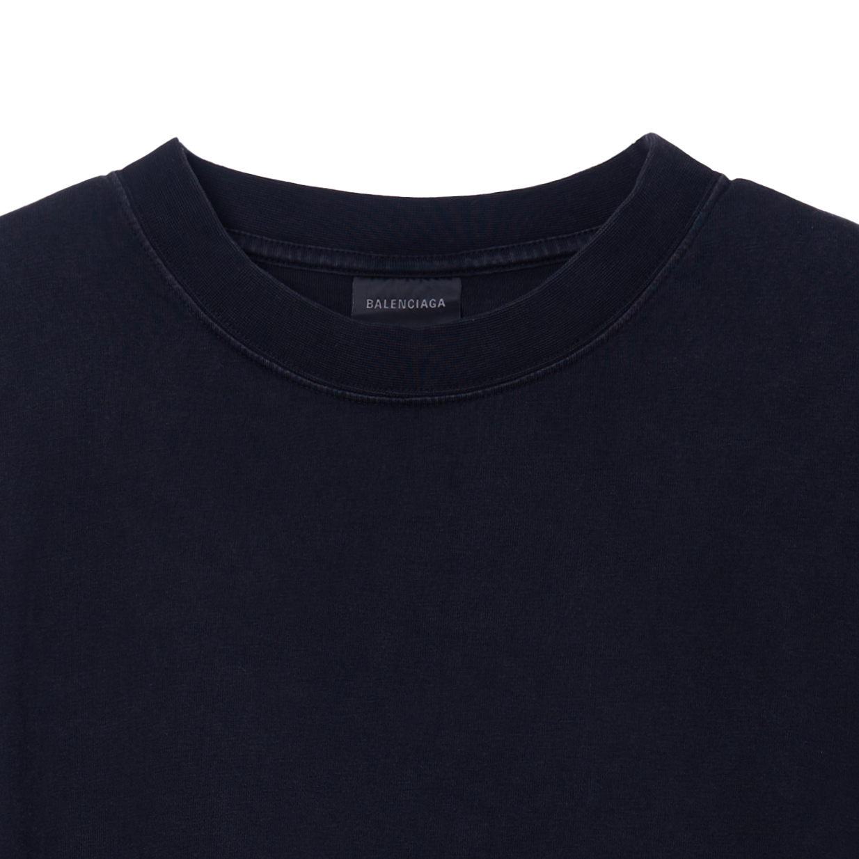 Shop (W) Balenciaga SS23 黑色水鑽標誌短袖T恤。 641655TNVU31073