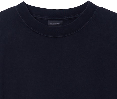 (W) Balenciaga SS23 黑色水鑽標誌短袖T恤。 641655TNVU31073 Shop (W) Balenciaga SS23 黑色水鑽標誌短袖T恤。 641655TNVU31073