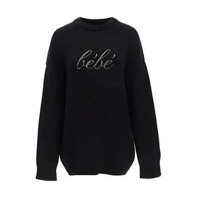 (Women) Balenciaga SS23 Black Long Sleeve Sweatshirt with Letter Print. 682001-T3225-1000