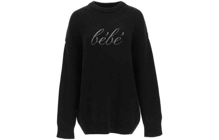 Order (W) Balenciaga SS23 Sweatshirt Hitam Lengan Panjang dengan Cetakan Huruf. 682001-T3225-1000