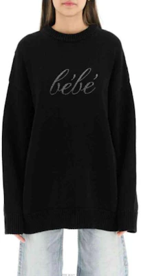 (W) Balenciaga SS23 Sweatshirt Hitam Lengan Panjang dengan Cetakan Huruf. 682001-T3225-1000 Lookbook (W) Balenciaga SS23 Sweatshirt Hitam Lengan Panjang dengan Cetakan Huruf. 682001-T3225-1000