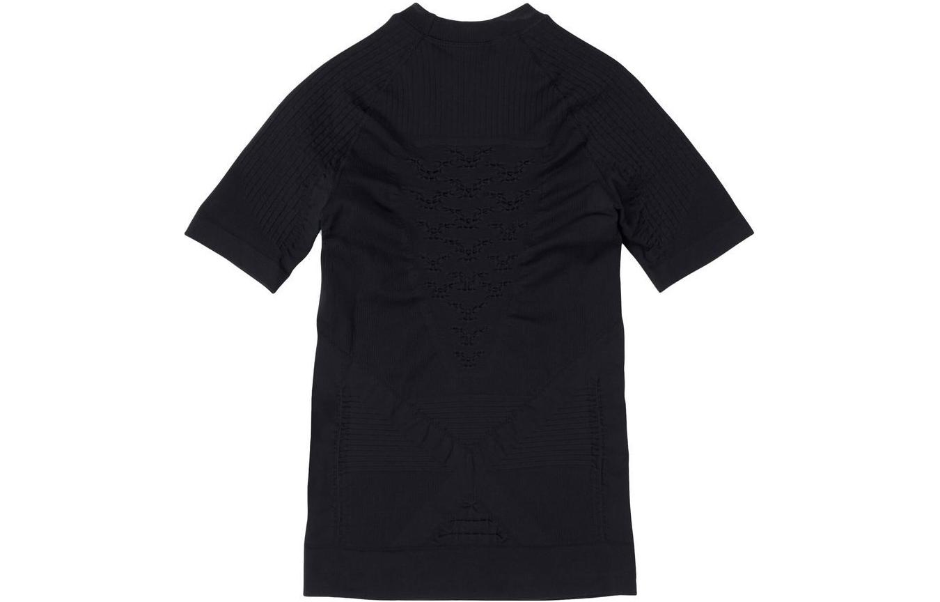 (Women) Balenciaga SS23  Black Slim Fit Logo Jacquard Crewneck T-Shirt. 7196834C9B41000 圖 3