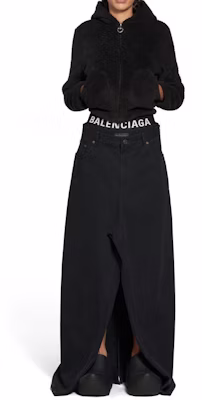 (W) Balenciaga SS23 黑色拉鏈絨毛連帽外套 常規版型。 746476TOQ111000 Shop (W) Balenciaga SS23 黑色拉鏈絨毛連帽外套 常規版型。 746476TOQ111000
