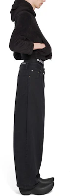 (W) Balenciaga SS23 黑色拉鏈絨毛連帽外套 常規版型。 746476TOQ111000 Sizing (W) Balenciaga SS23 黑色拉鏈絨毛連帽外套 常規版型。 746476TOQ111000