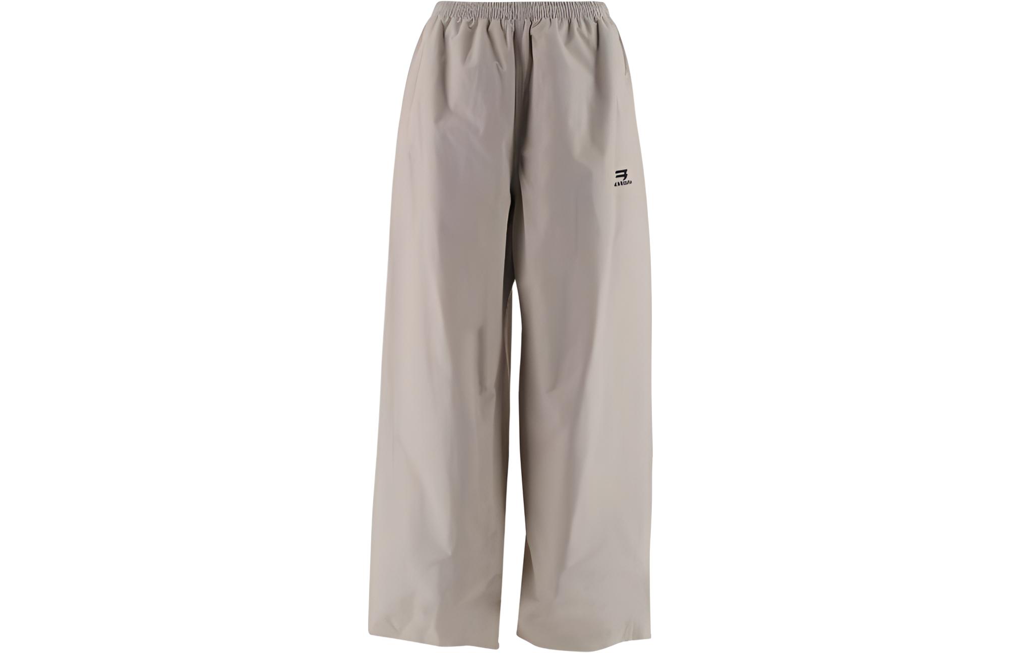 (Women) Balenciaga SS23  High-Waist Loose Casual Pants Grey. 725462TNQ259441