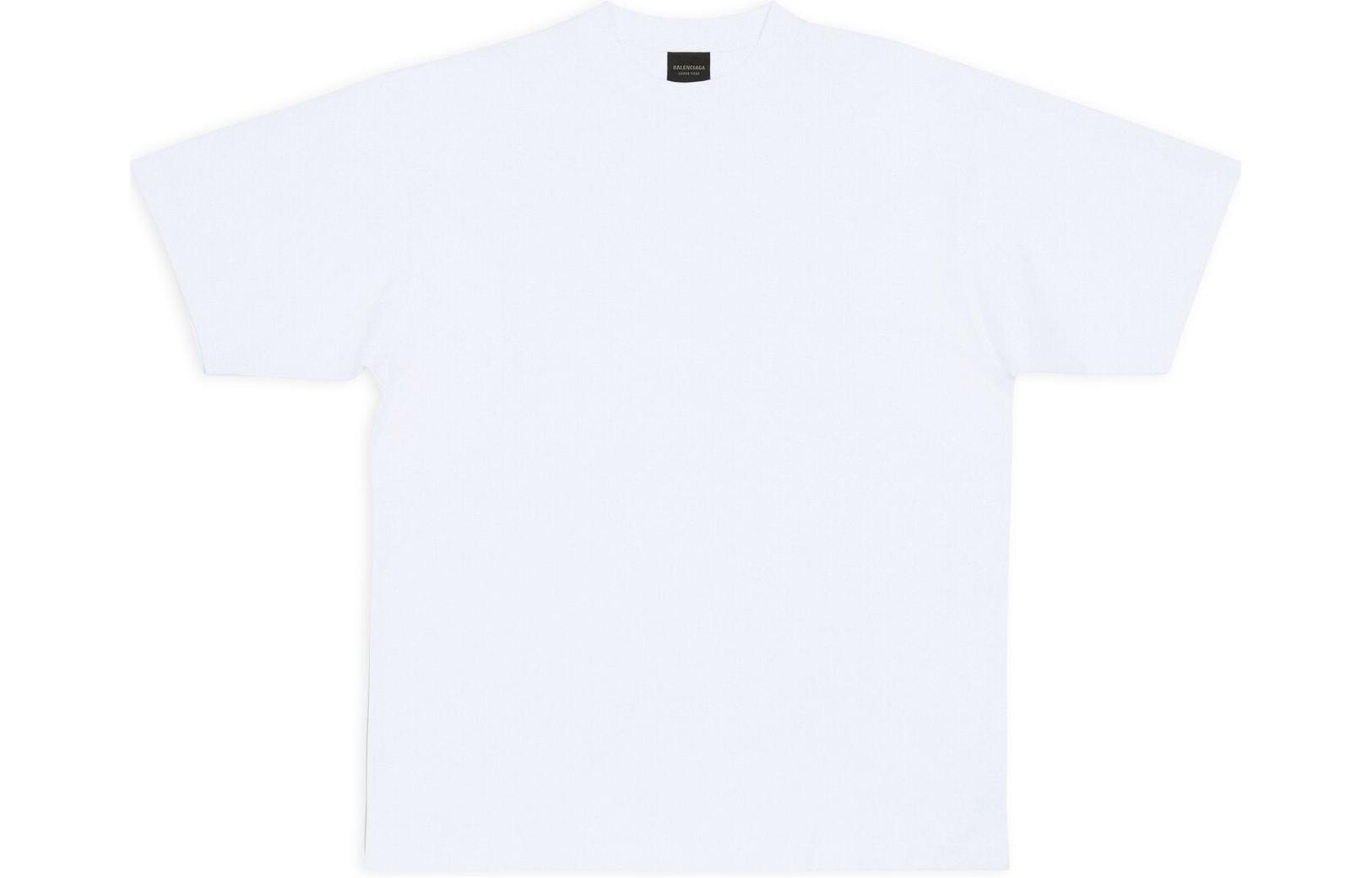 Order (Women) Balenciaga SS23  Letter Print Oversized White T-Shirt. 724543TNVL99040