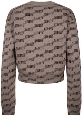 (W) Balenciaga SS23 標誌印花棕色毛衣 - 春季休閒設計款式。 733863T32539378 Lookbook (W) Balenciaga SS23 標誌印花棕色毛衣 - 春季休閒設計款式。 733863T32539378