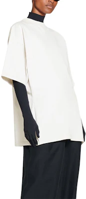 (W) 巴黎世家 SS23 白色刺绣Logo宽松版T恤 724524TNVM79121 Purchase (W) 巴黎世家 SS23 白色刺绣Logo宽松版T恤 724524TNVM79121