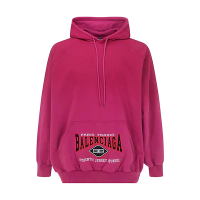 (Women) Balenciaga SS23 Pink Letter Print Hoodie Regular Fit. 697879TMVB15566