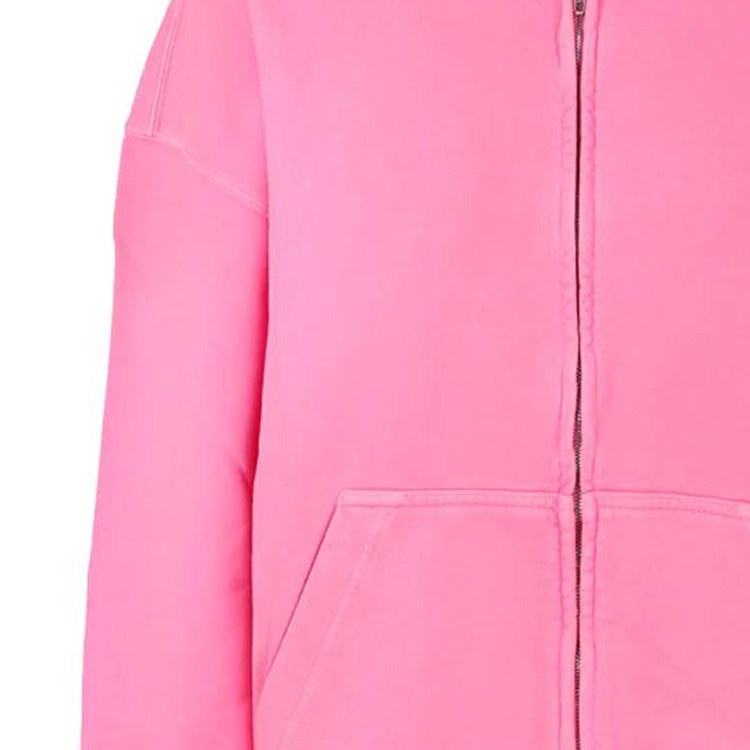 (Women) Balenciaga SS23  Pink Zip-Up Hoodie Jacket Loose Fit 744454TOVG55965 圖 6