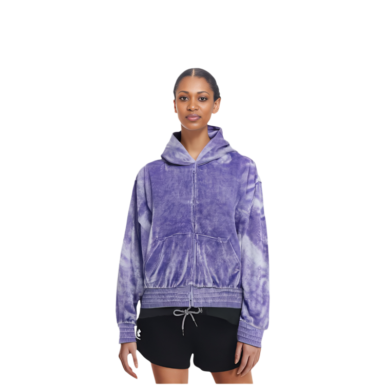(Women) Balenciaga SS23  Purple Letter Print Zip-Up Long Sleeve Sweatshirt. 751792TOV105310 圖 5