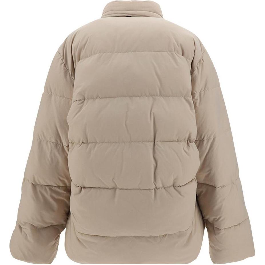 (Women) Balenciaga SS23  Quilted Cotton Jacket Khaki with Logo Print. 719862TNO459937 圖 3