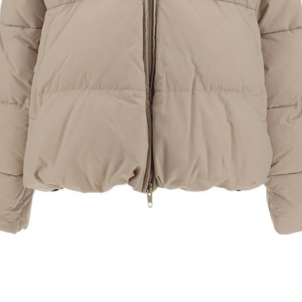 (Women) Balenciaga SS23  Quilted Cotton Jacket Khaki with Logo Print. 719862TNO459937 圖 5