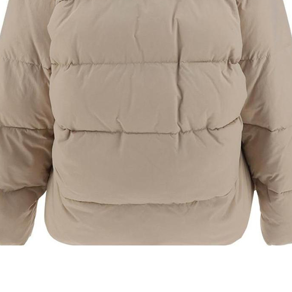 (Women) Balenciaga SS23  Quilted Cotton Jacket Khaki with Logo Print. 719862TNO459937 圖 7