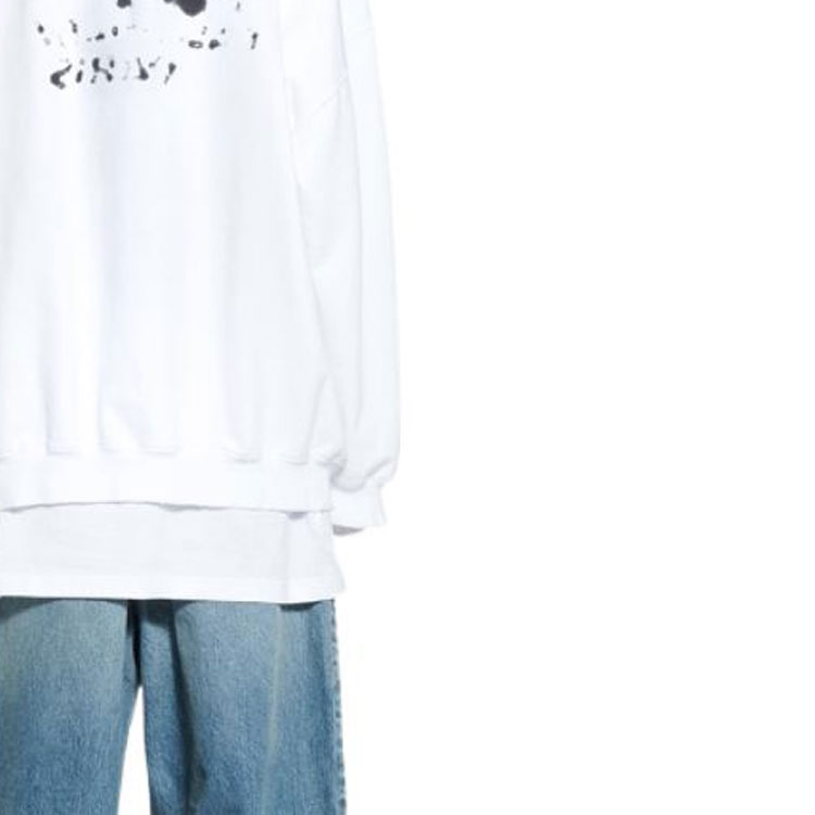 (Women) Balenciaga SS23  White Letter Print Oversized Hoodie. 620947TNVQ19040 圖 7