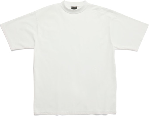 (Women) Balenciaga SS23 White Loose Fit T-Shirt with Logo and Rhinestone Detail. 641655TOVJ69067 Lookbook (Women) Balenciaga SS23 White Loose Fit T-Shirt with Logo and Rhinestone Detail. 641655TOVJ69067