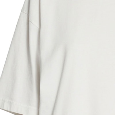 (Women) Balenciaga SS23 White Loose Fit T-Shirt with Logo and Rhinestone Detail. 641655TOVJ69067 Cheap (Women) Balenciaga SS23 White Loose Fit T-Shirt with Logo and Rhinestone Detail. 641655TOVJ69067