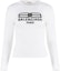 Order (Women) Balenciaga SS23 White Pullover Sweater with Logo Print Regular Fit. 706311T32509040