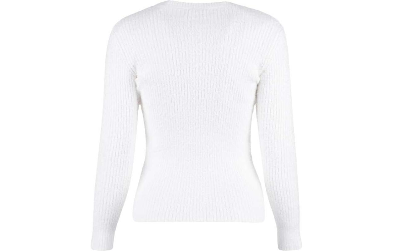 Lookbook (Women) Balenciaga SS23  White Pullover Sweater with Logo Print Regular Fit. 706311T32509040