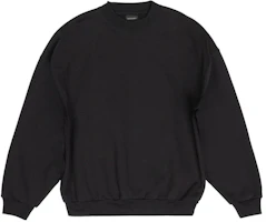 (Women) Balenciaga SS23 Black Oversized Plain Crewneck Pullover Sweatshirt 724544TNVL51000 (Women) Balenciaga SS23 Black Oversized Plain Crewneck Pullover Sweatshirt 724544TNVL51000