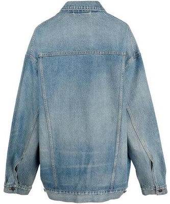 (W) 巴黎世家 SS23 女款藍色復古做舊長袖牛仔外套 721709TNW604268 Lookbook (W) 巴黎世家 SS23 女款藍色復古做舊長袖牛仔外套 721709TNW604268