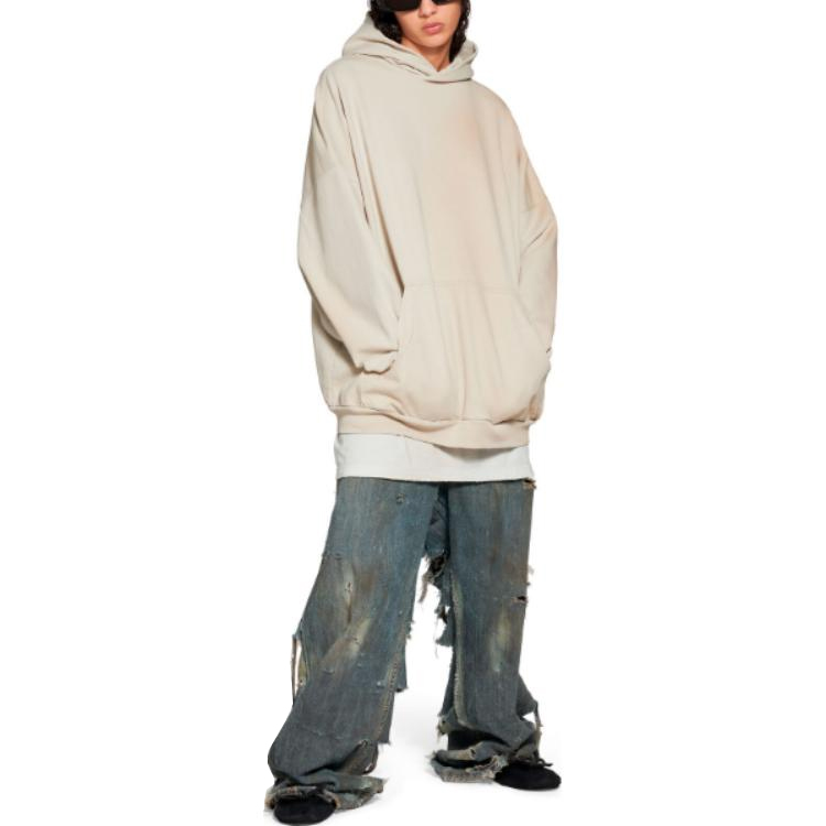 (Women) Balenciaga SS23 Gradient Logo Hoodie  Oversized Fit in Khaki. 739024TOVF39199 圖 4