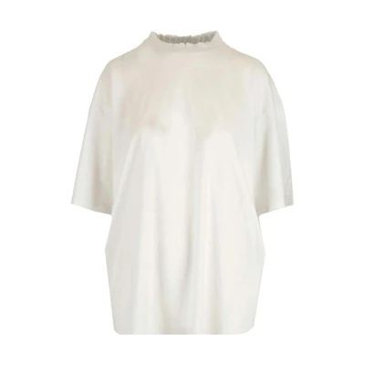 (Women) Balenciaga SS23 Letter Print Loose-Fit White T-Shirt. 739784TOVF49081