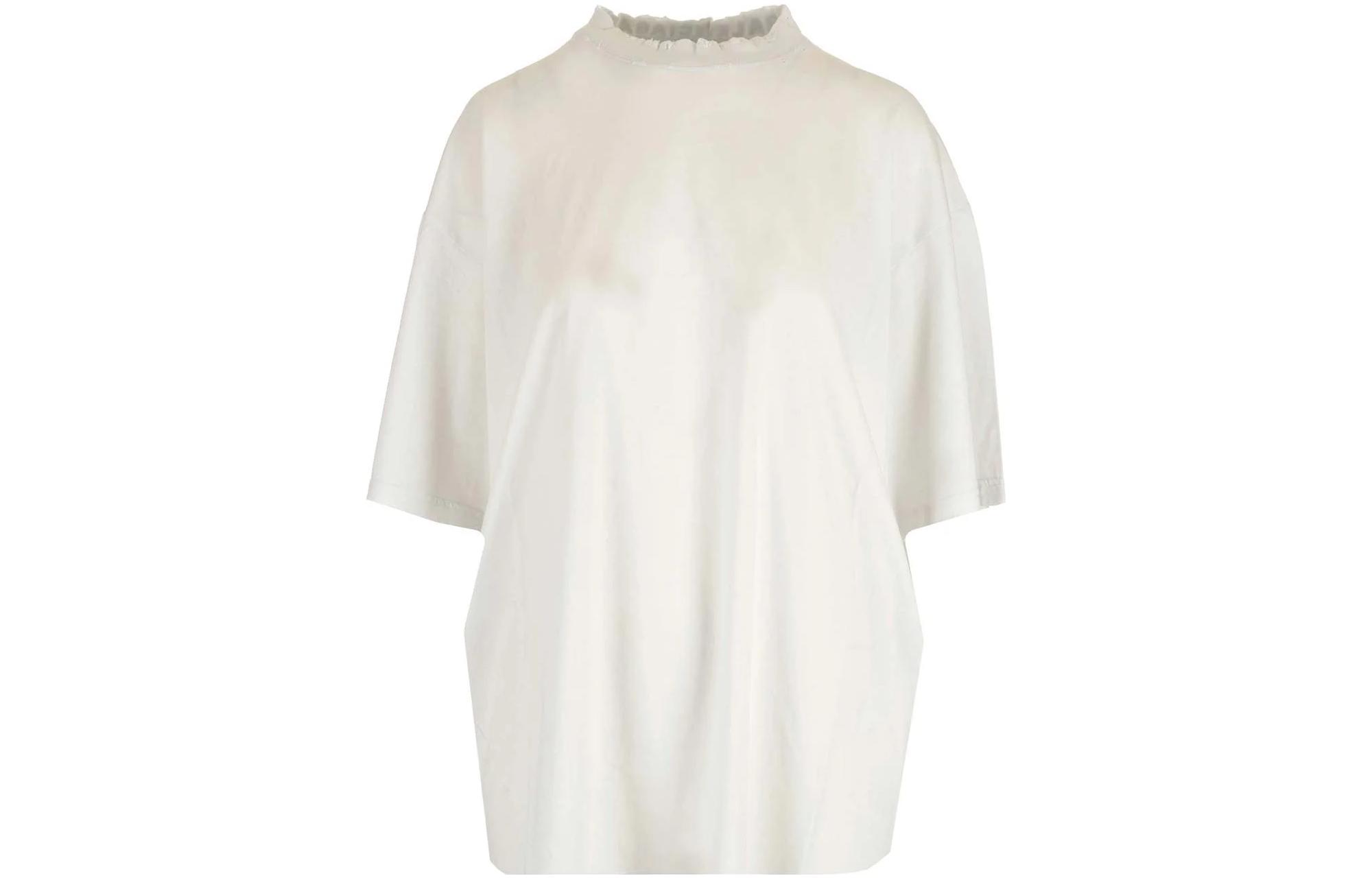 Order (Women) Balenciaga SS23 Letter Print Loose-Fit  White T-Shirt. 739784TOVF49081