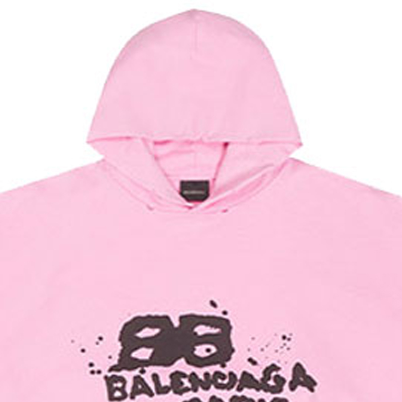 (Women) Balenciaga SS23 Letter Print Pink Hoodie Womenswear 620947TNVQ11401 圖 5
