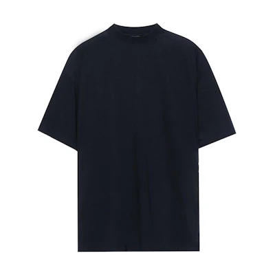 (Women) Balenciaga SS23 Oversized Letter Print Black T-Shirt Women Loose Fit. 739784TOVF49034