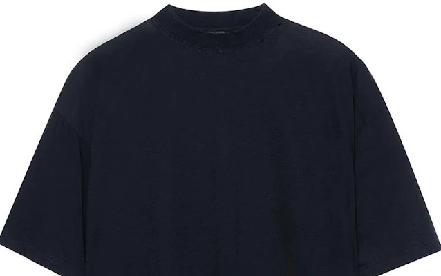 (W) 巴黎世家SS23女款宽松版字母印花黑色T恤。 739784TOVF49034 Shop (W) 巴黎世家SS23女款宽松版字母印花黑色T恤。 739784TOVF49034