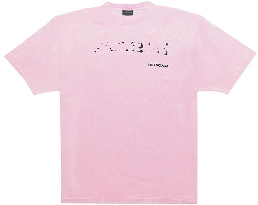 (W) Balenciaga SS23 粉色模糊陰影標誌常規版型 T 恤。 641655TOVO53204 Buy (W) Balenciaga SS23 粉色模糊陰影標誌常規版型 T 恤。 641655TOVO53204