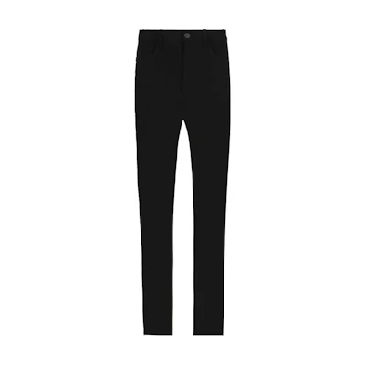(Women) Balenciaga SS23 Solid Color Regular Fit Pants Black. 725512TNV081000