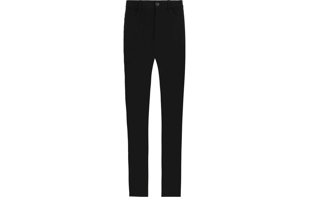 Order (W) Balenciaga SS23 Celana Hitam Warna Solid Regular Fit. 725512TNV081000