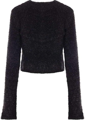 (Women) Balenciaga SS24 Black Knit Cardigan, Solid Color, Regular Fit. 793604T33281000 Lookbook (Women) Balenciaga SS24 Black Knit Cardigan, Solid Color, Regular Fit. 793604T33281000