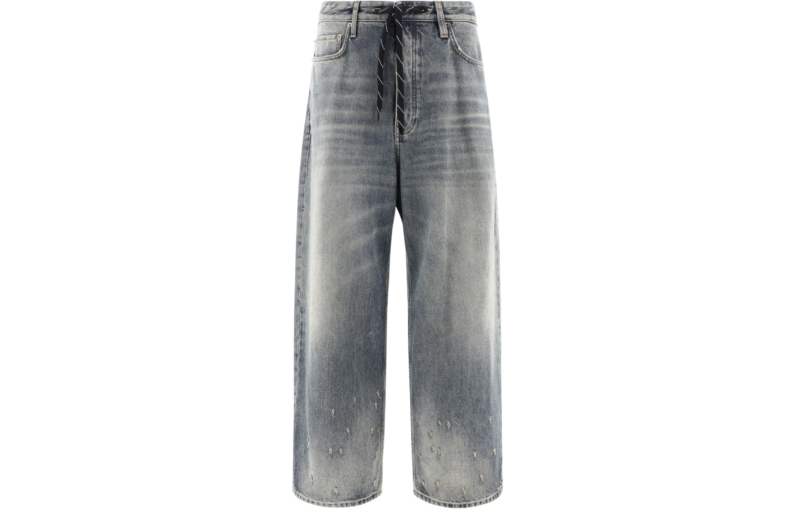 (Women) Balenciaga SS24  Blue Straight-Leg Loose Fit Zipper Pocket Jeans. 786643TJW952204 圖 2