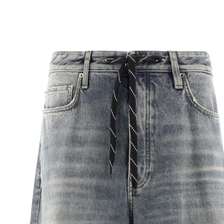 (Women) Balenciaga SS24  Blue Straight-Leg Loose Fit Zipper Pocket Jeans. 786643TJW952204 圖 6