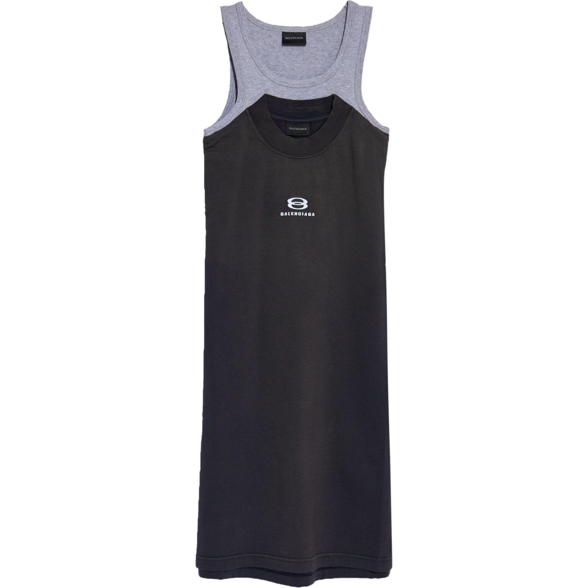 (Women) Balenciaga SS24  Lettered Crewneck Pullover Vest Regular Fit - Multicolor 791711TPVG9