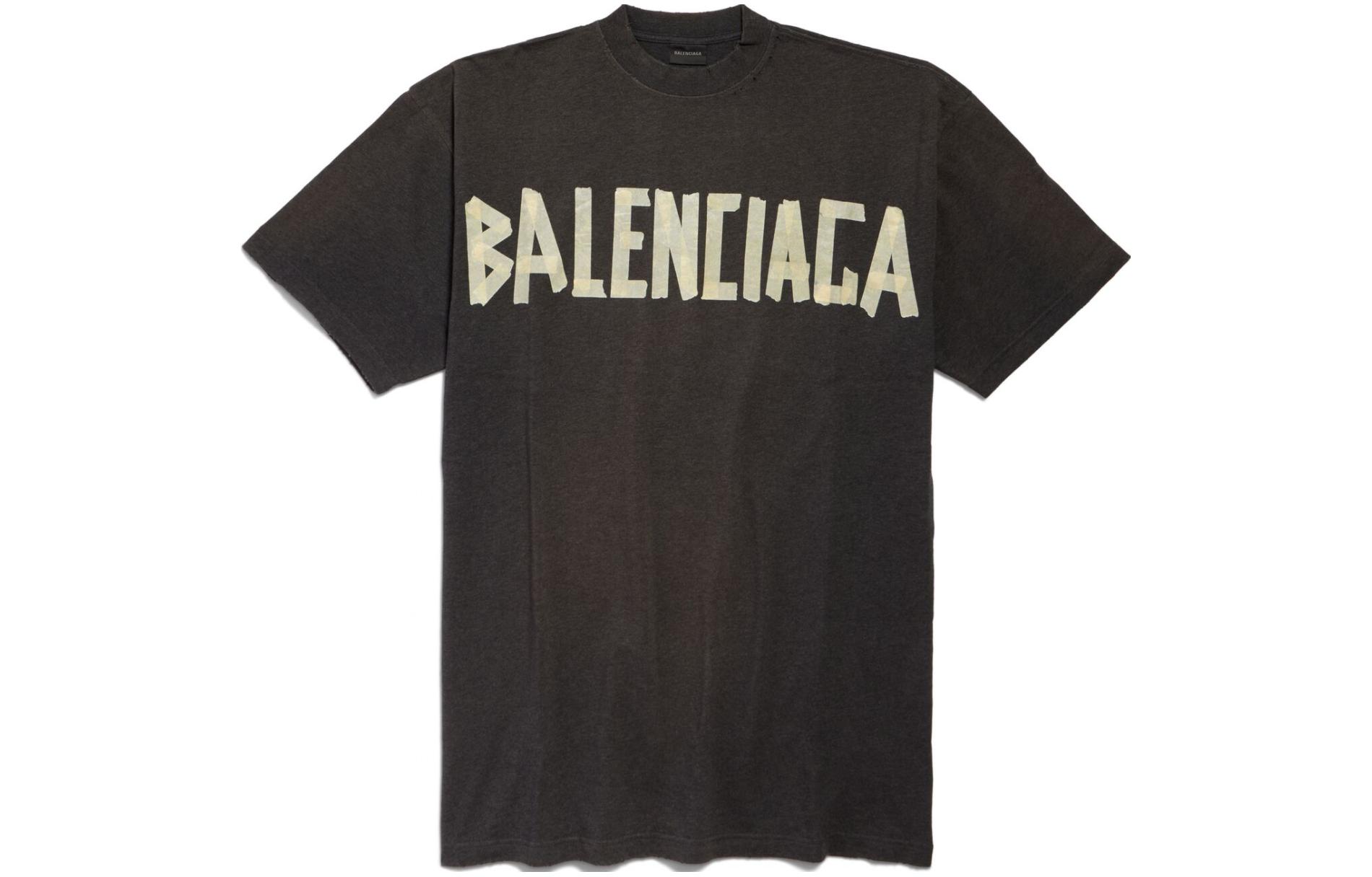 (Women) Balenciaga SS24 Logo Print T-Shirt Dress Loose Fit Women’s Black 739037TOVA98519