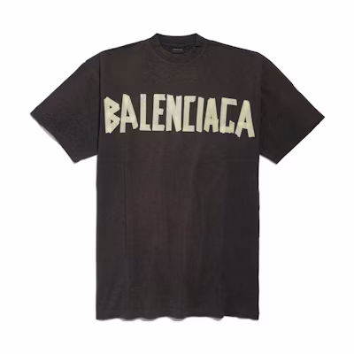 (Women) Balenciaga SS24 Logo Print T-Shirt Dress Loose Fit Women’s Black 739037TOVA98519
