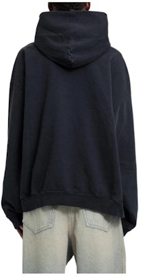 (W) 巴黎世家SS24宽松字母藏青色连帽衫女款 744463TOVK28190 Lookbook (W) 巴黎世家SS24宽松字母藏青色连帽衫女款 744463TOVK28190